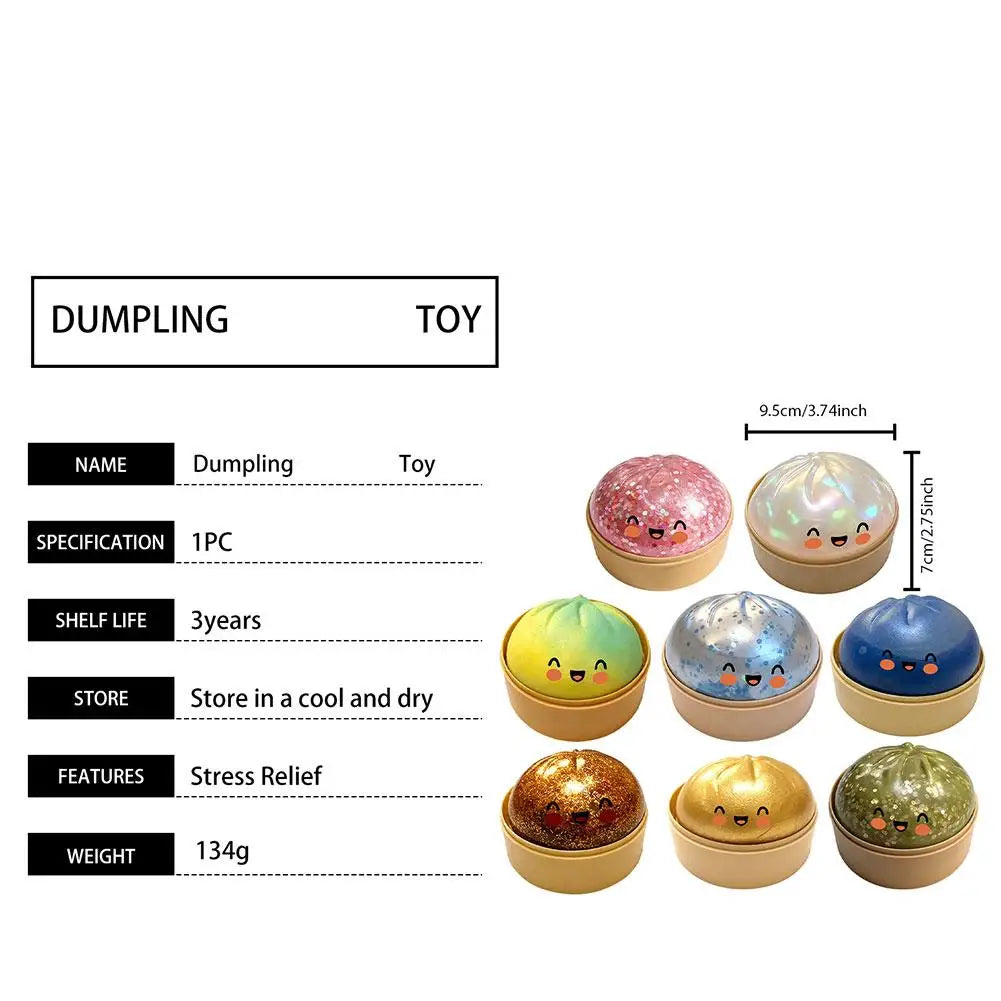 Glitter Dumpling Squishy Toy