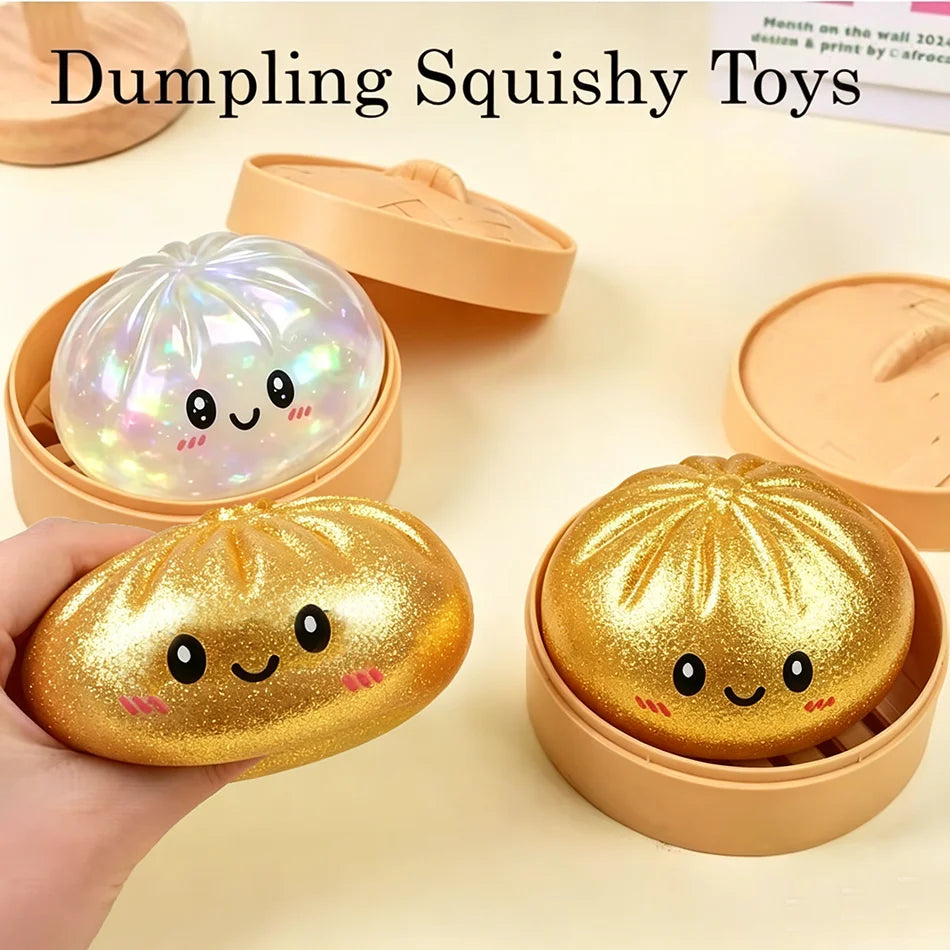 Colorful Dumpling Squishy Toy