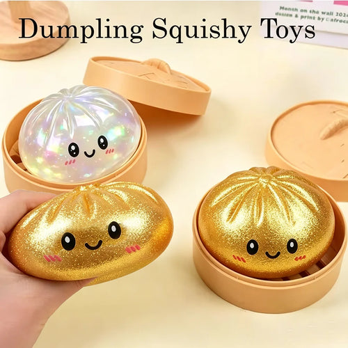 Colorful Dumpling Squishy Toy