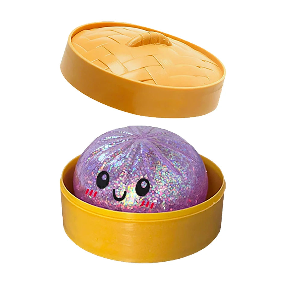 Colorful Dumpling Squishy Toy