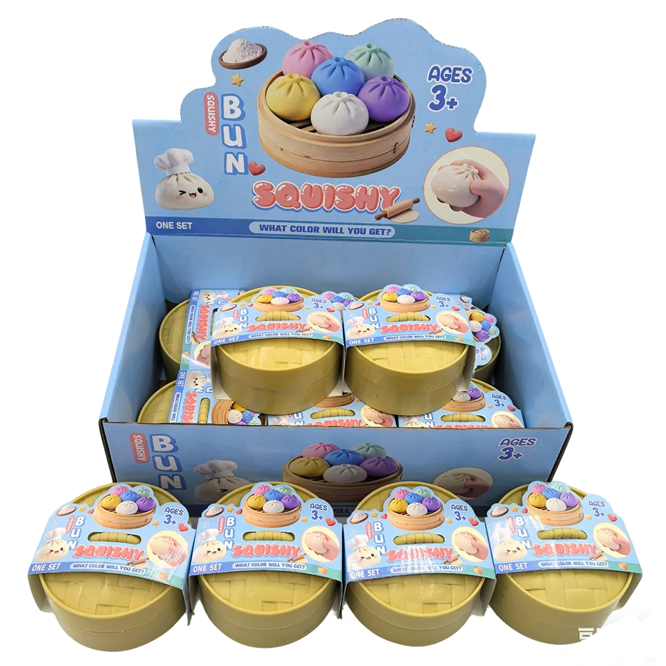 Colorful Dumpling Squishy Toy