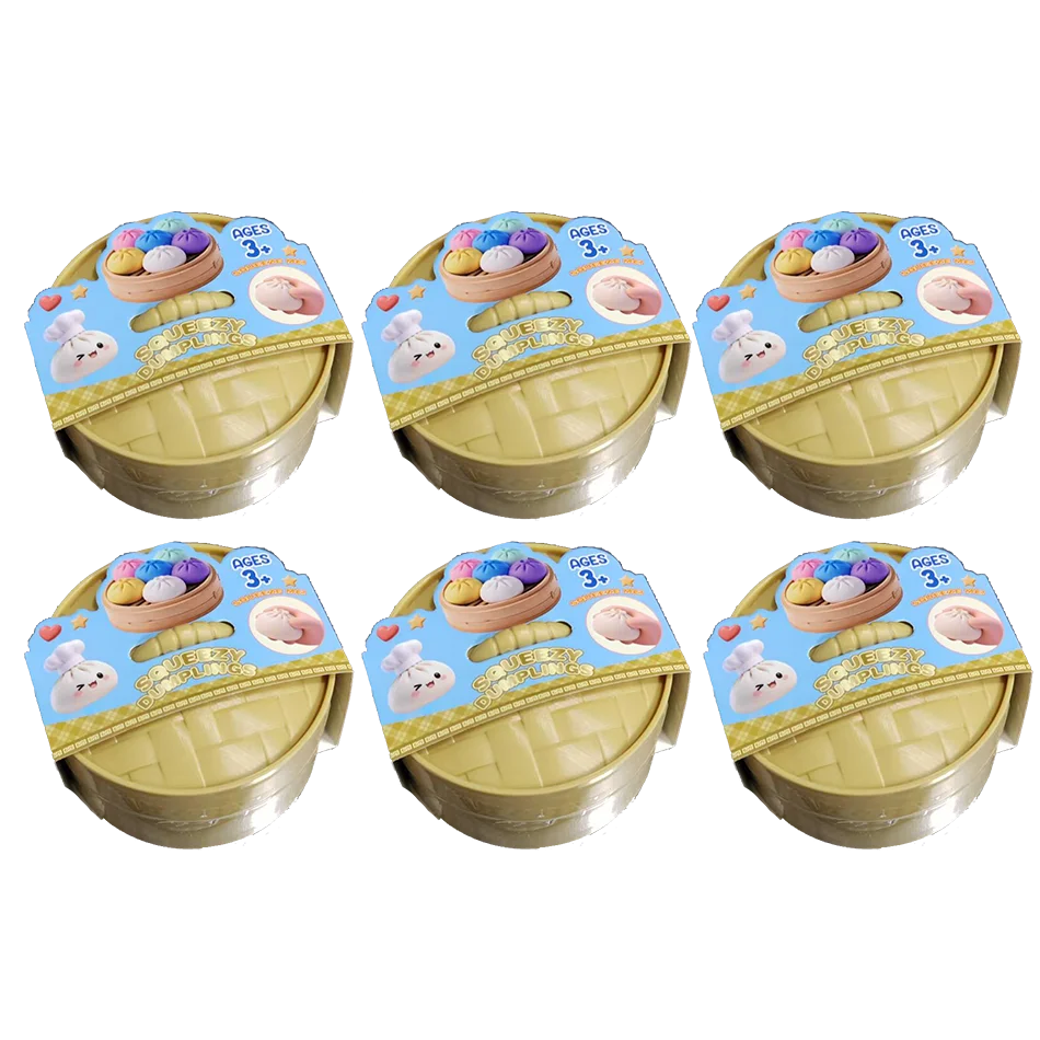 Colorful Dumpling Squishy Toy