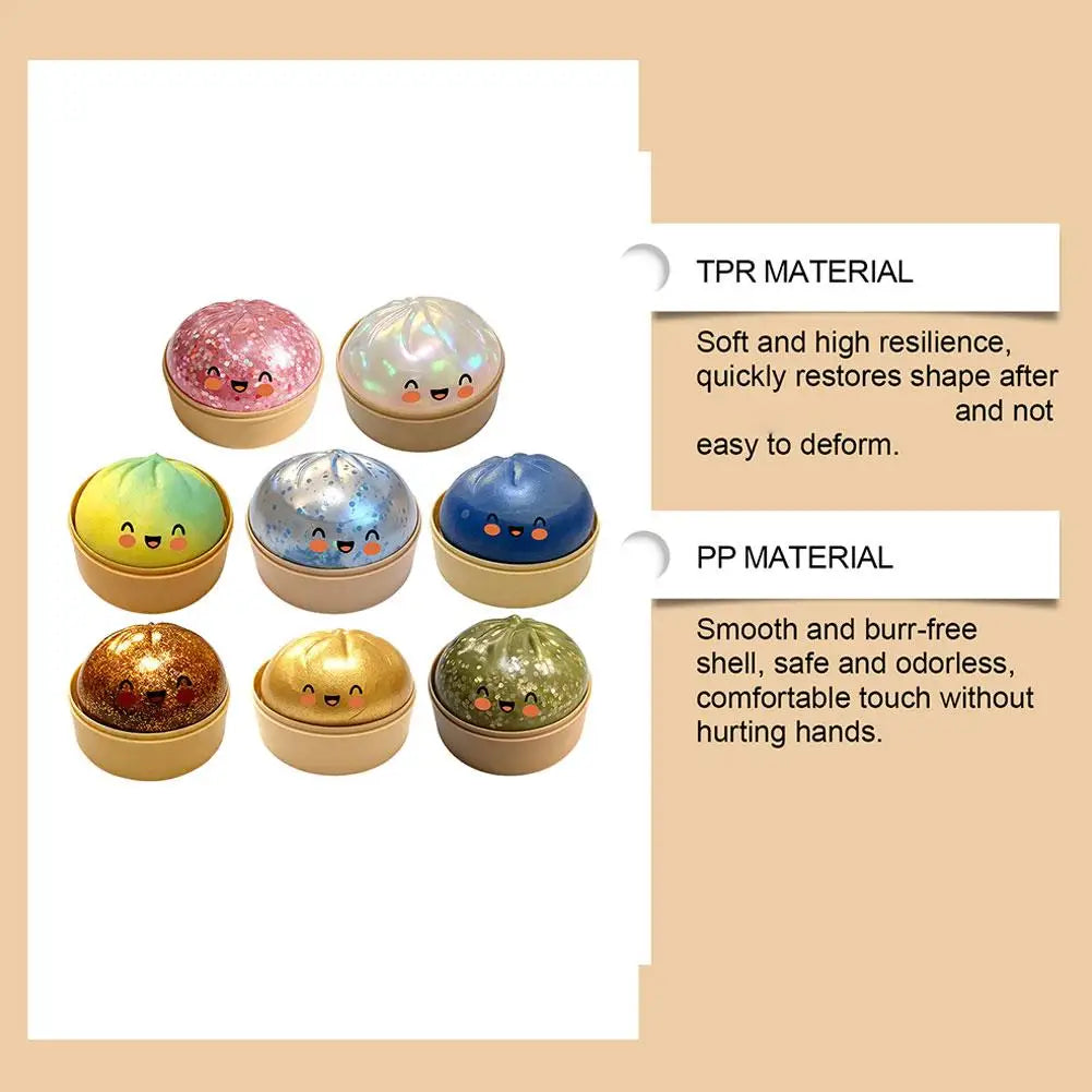 Glitter Dumpling Squishy Toy
