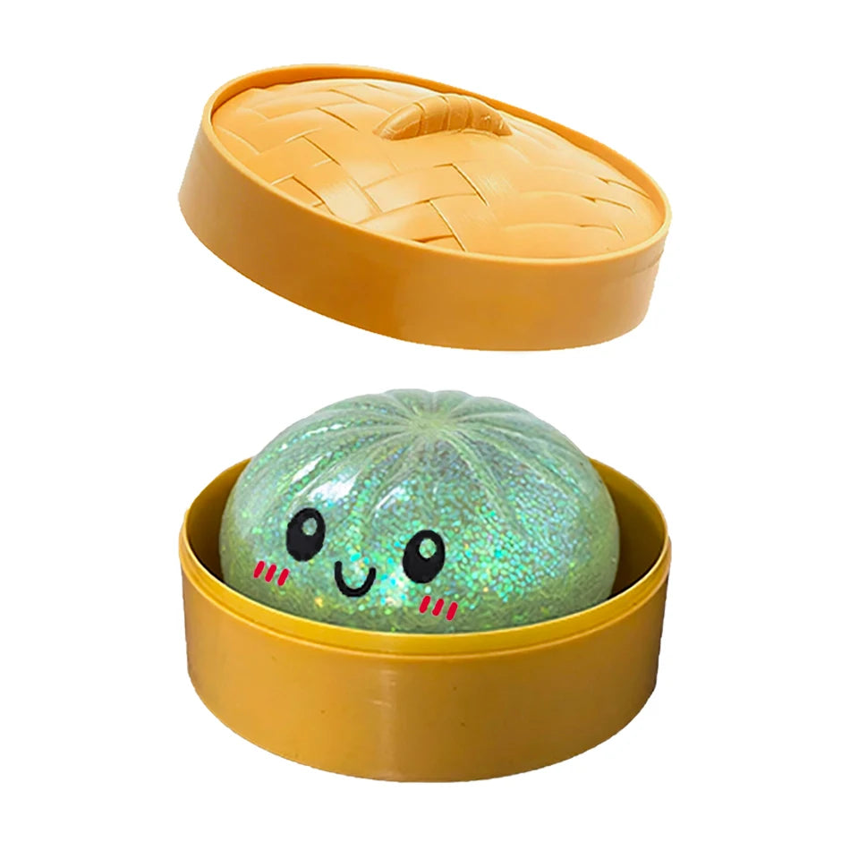 Colorful Dumpling Squishy Toy