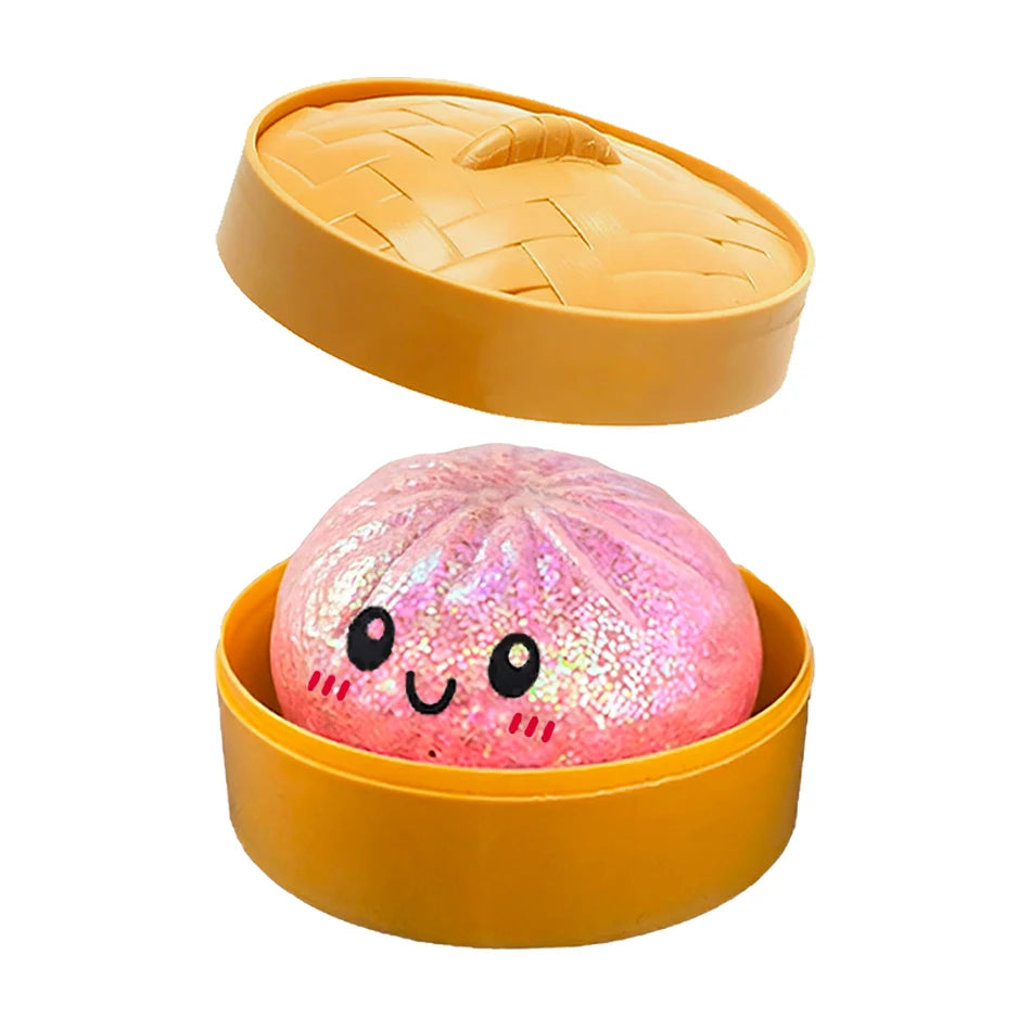 Colorful Dumpling Squishy Toy