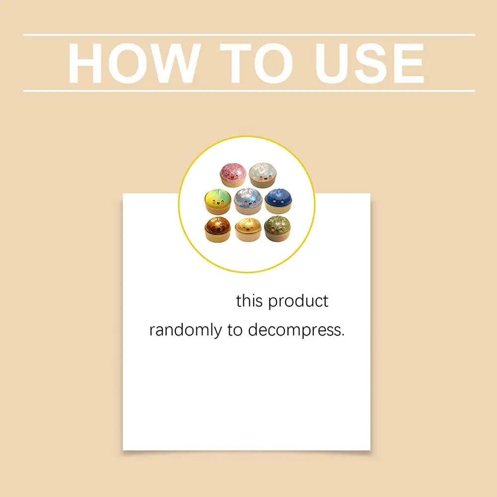 Glitter Dumpling Squishy Toy
