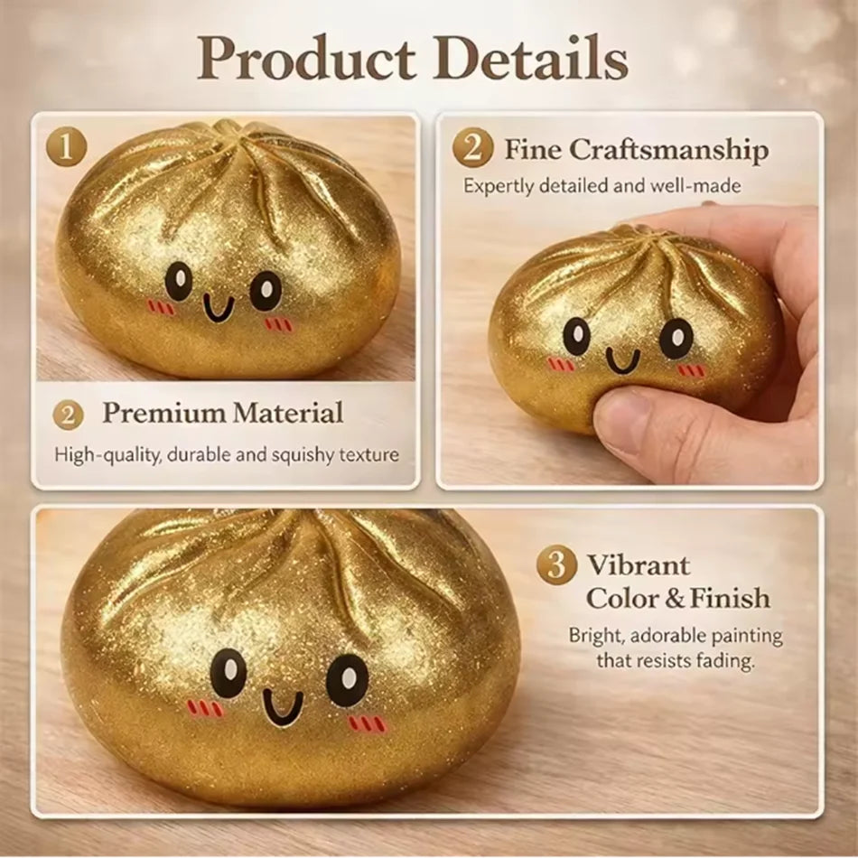 Colorful Dumpling Squishy Toy