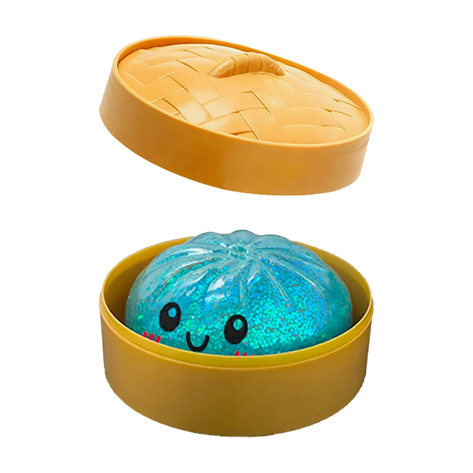 Colorful Dumpling Squishy Toy