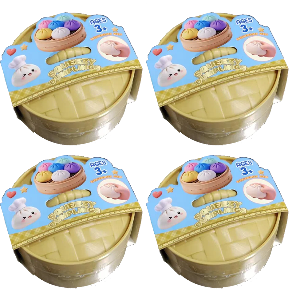 Colorful Dumpling Squishy Toy